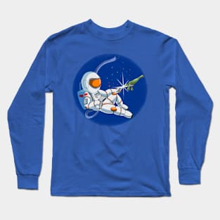 Astronaut Meets Alien Long Sleeve T-Shirt